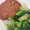 คะน้าหมูสับทอด
