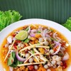 ยำไข่เจ้าสมุทร (ไข่ปู ไข่แมงดา ไข่ปลาริวกิว) ยำไข่เจ้าสมุทร (ไข่ปู ไข่แมงดา ไข่ปลาริวกิว)