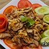 หมูทอดกระเทียมพริกไทย หมูทอดกระเทียมพริกไทย