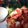 สลัดกุ้งย่างเนยกระเทียม สลัดกุ้งย่างเนยกระเทียม