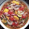 ยำข้าวโพดกุ้งสดไข่แดงเค็ม ยำข้าวโพดกุ้งสดไข่แดงเค็ม
