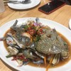 ยำปูม้า+กุ้งสด =250บาท