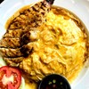 ข้าวผัดเขียวหวานไข่ข้นไก่ย่าง ข้าวผัดเขียวหวานไข่ข้นไก่ย่าง