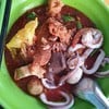 เส้นใหญ่เย็นตาโฟทะเลสามรส 60 บาท