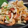 ตำเห็ดรวมที่มีกุ้งมาด้วย รสชาติแบบตำไทยหวานๆ เด็กๆ เน้น เด็กๆกินได้