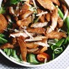 สลัดโนชูการ์หมูผึ่งหนึ่งแดด สลัดโนชูการ์หมูผึ่งหนึ่งแดด