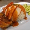 ข้าวหมูแดงหมูกรอบ
