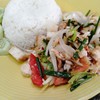 ข้าวราดยำไก่กรอบ ข้าวราดยำไก่กรอบ
