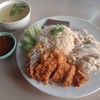 ข้าวมันไก่+ไก่ทอด(ผสม)