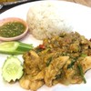 ข้าวราดไก่ผัดผงกะหรี่