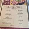 Menu Set Meat  Platter A