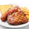 ไก่ย่างสไปซี่ + ไส้กรอกหมูรมควัน ไก่ย่างสไปซี่ + ไส้กรอกหมูรมควัน