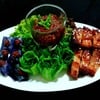 หมูสามชั้นทอดพริกแกงกับน้ำพริกตาแดง