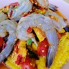 ตำข้าวโพดกุ้งสด