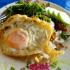 กระเพาะไข่เยี่ยวม้า + ไข่ดาว