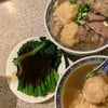 ผักลวกราดน้ำมันหอย