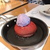 red velvet cookie with sugus candy icecream  