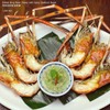 กุ้งแม่น้ำเผา + น้ำจิ้มซีฟู้ด กุ้งแม่น้ำเผา + น้ำจิ้มซีฟู้ด
