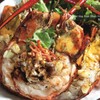 กุ้งแม่น้ำหลังทอดเกลือหน้าหมกกระเทียม กุ้งแม่น้ำหลังทอดเกลือหน้าหมกกระเทียม