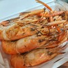 กุ้งแม่น้ำเผาครึ่งโล 400บาท
