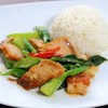 ข้าวคะน้าหมูกรอบ ข้าวคะน้าหมูกรอบ
