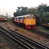 เส้นทางรถไฟตอนเข้าสถานี