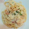สปาเก็ตตี้ปูและกุ้ง ซอสครีม สปาเก็ตตี้ปูและกุ้ง ซอสครีม