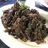 ก้อยเนื้อคั่วสุก