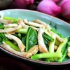 คะน้าผัดหอยแอสพารากัส คะน้าผัดหอยแอสพารากัส