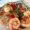 วุ้นเส้นผัดกะเพรากุ้ง