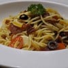 Italian Food. สปาเก็ตตี้ผัดเบค่อนพริกแห้ง