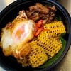 กระเพราข้าวคลุกคุโรบุตะข้าวโพดหวานไข่เป็ดกรอบ กระเพราข้าวคลุกคุโรบุตะข้าวโพดหวานไข่เป็ดกรอบ