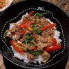 ข้าวหน้าผัดกระเพราหมูสับ ข้าวหน้าผัดกระเพราหมูสับ