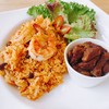 ข้าวผัดต้มยำกุ้ง+หมูหวาน ข้าวผัดต้มยำกุ้ง+หมูหวาน