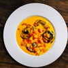 ราวิโอลี่ดำไส้กุ้ง Black Ravioli Stuffed with Shrimps ราวิโอลี่ดำไส้กุ้ง Black Ravioli Stuffed with Shrimps