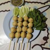ลูกชิ้นไก่สาหร่ายไม้บะ15บาท