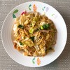 หมี่ซั่วแฮม ใส่เป็นกล่องพลาสติกมา เลยใส่จานตอนทานเพราะเยอะมาก