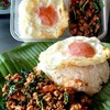 กระเพราหมูสับ+ไข่ดาว กระเพราหมูสับ+ไข่ดาว