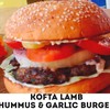 Kofta lamb with hummus - garlic Kofta lamb with hummus - garlic