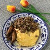 ข้าวกระเพราหมูสับไข่ข้น (เสริมด้วยปีกไก่ทอดน้ำปลา)