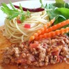 สปาเก็ตตตั้ น้ำพริกอ่อง สปาเก็ตตตั้ น้ำพริกอ่อง