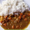 ข้าวหน้าแกงกะหรี่ ไก่ทอด ข้าวหน้าแกงกะหรี่ ไก่ทอด