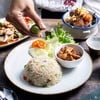 ข้าวผัดปลาเค็ม+หมูหวาน ข้าวผัดปลาเค็ม+หมูหวาน