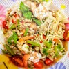 ยำเห็ด​เข็ม​ทอง​กุ้ง​สด​