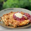 Strawberry Crumble Pancake Strawberry Crumble Pancake