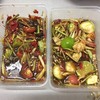 ส้มตำปูปลาร้า+ส้มตำทะเล