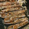 Razor clams หนุบหนับๆ โรยครัมเบิ้ลกรุบๆ หอมเนย 