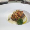 Pan Seared Sea Bass : Broccoli purée, roasted cauliflower & broccoli, sauce vier