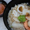 ข้าวต้มร้อนๆน้ำซุปหอมๆกินกับน้ำจิ้มเต้าเจี้ยวรสเข้มข้น