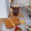 Americano Peach Sparkling & carrot cream cheese